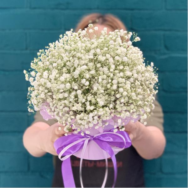 7 белых гипсофил "Детский мир"