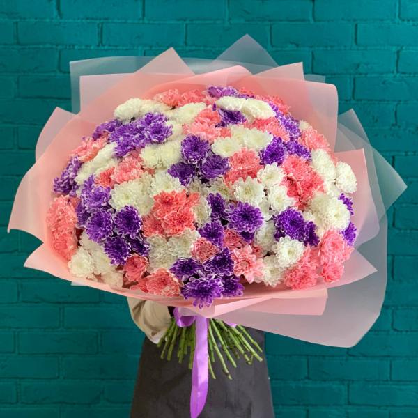 45 хризантем "Тонущий в объятиях"