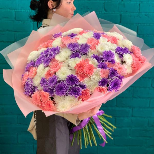 45 хризантем "Тонущий в объятиях"