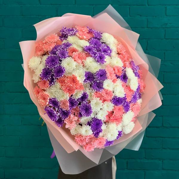 45 хризантем "Тонущий в объятиях"