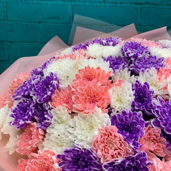 45 хризантем "Тонущий в объятиях"