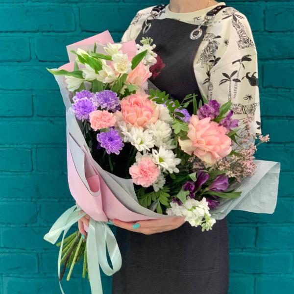  Роза и хризантема "Вечер Италии"