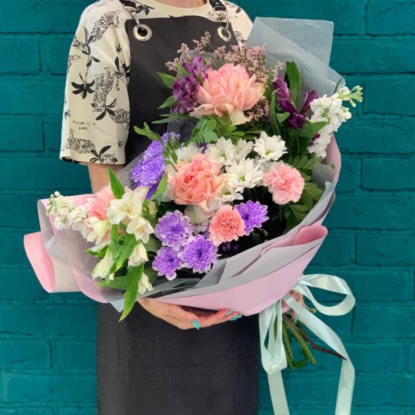  Роза и хризантема "Вечер Италии"