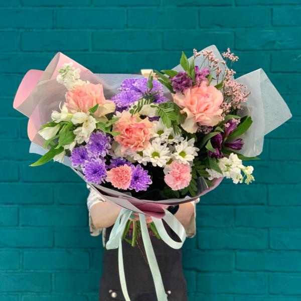  Роза и хризантема "Вечер Италии"