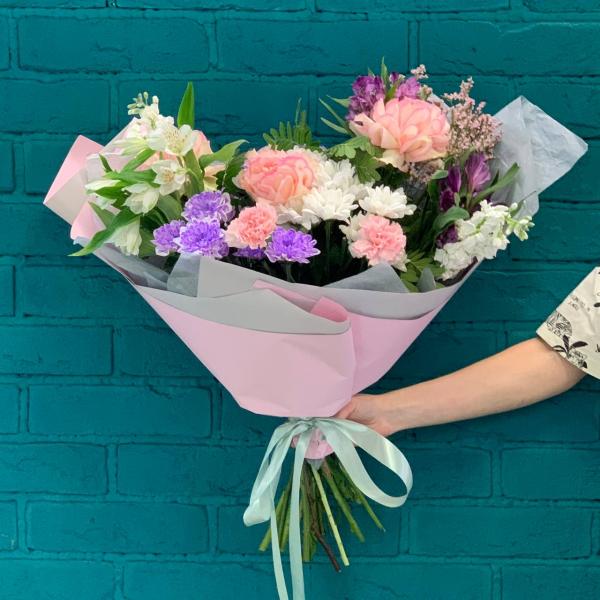  Роза и хризантема "Вечер Италии"