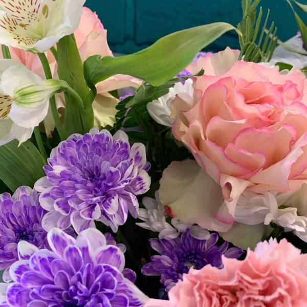  Роза и хризантема "Вечер Италии"