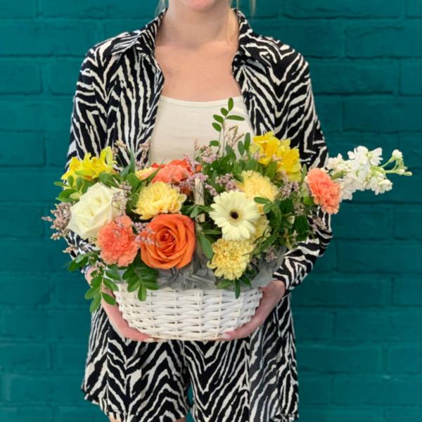  Роза и хризантема "Французский блюз" 