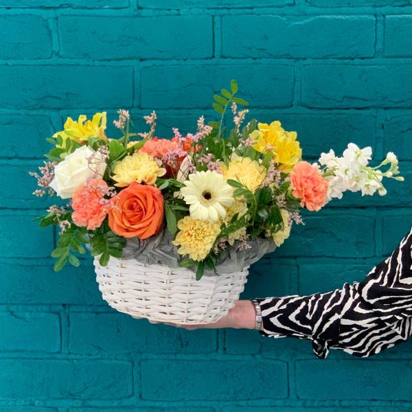  Роза и хризантема "Французский блюз" 