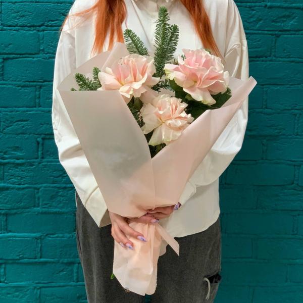 фото Французская роза и нобилис "Рождественская романтика"