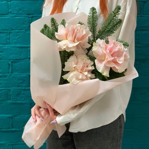 Французская роза и нобилис "Рождественская романтика"