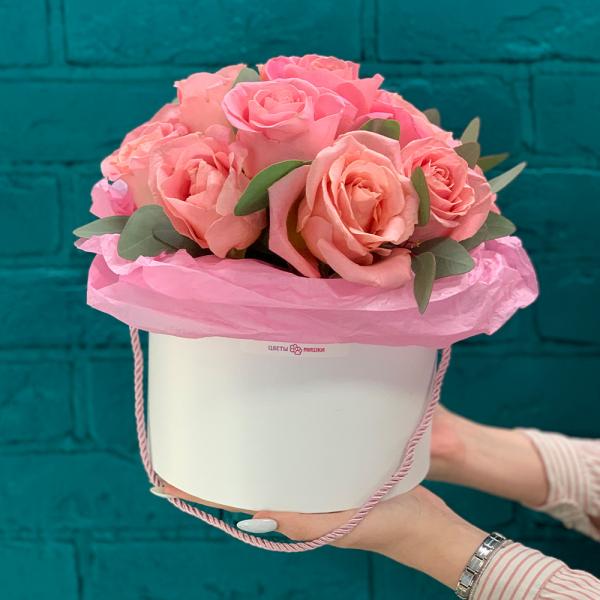 13 розовых роз “Шерил“
