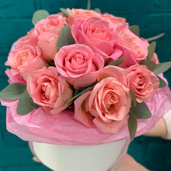 13 розовых роз “Шерил“