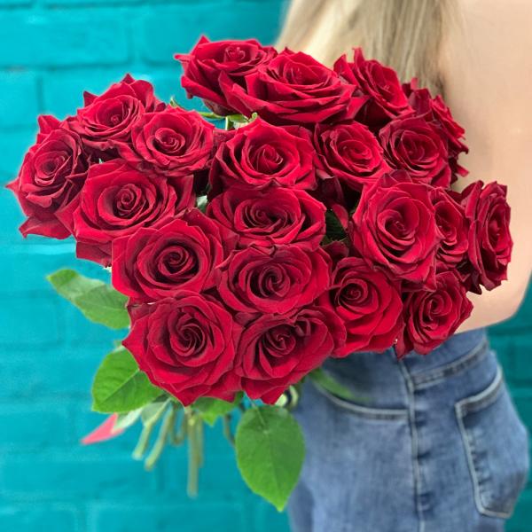 21 красная роза “Сиеста“