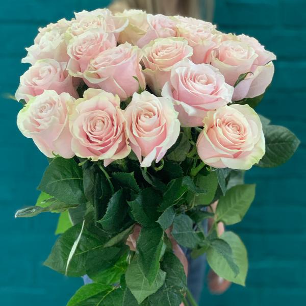 25 розовых роз “Чили“