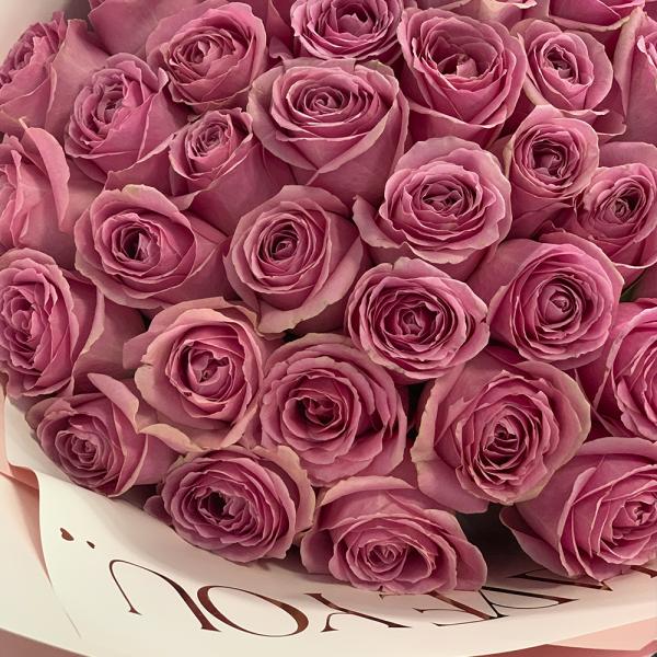 51 роза "Розовая симфония"