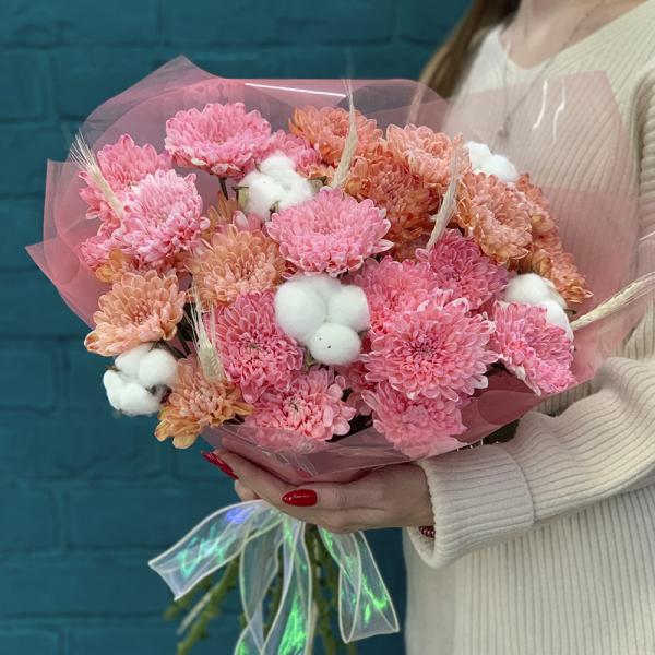  Хризантема и пшеница "Блум"