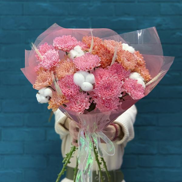  Хризантема и пшеница "Блум"