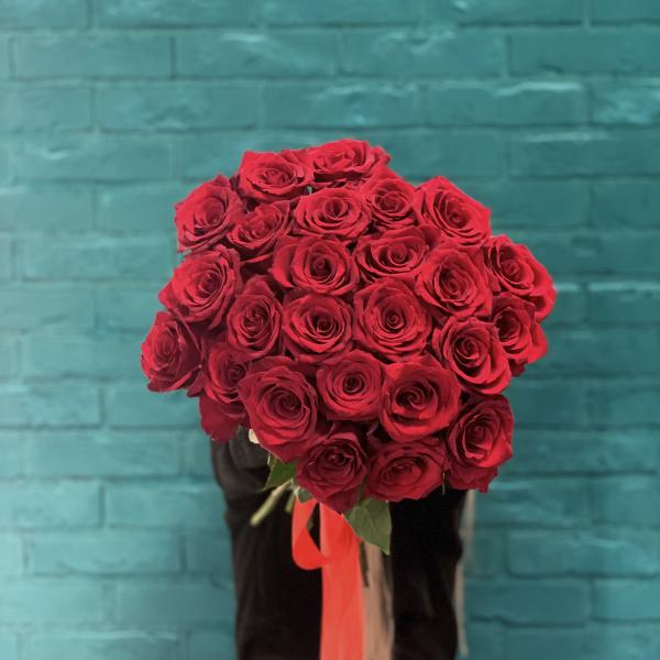 25 красных роз "Страстное признание"