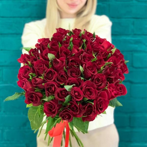 51 красная роза "Вера"