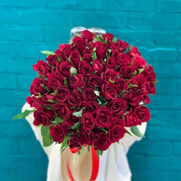 51 красная роза "Вера"