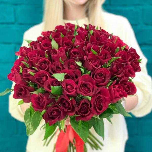 51 красная роза "Вера"