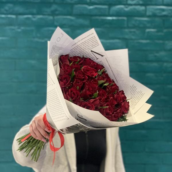 31 красная роза "Вечная любовь"